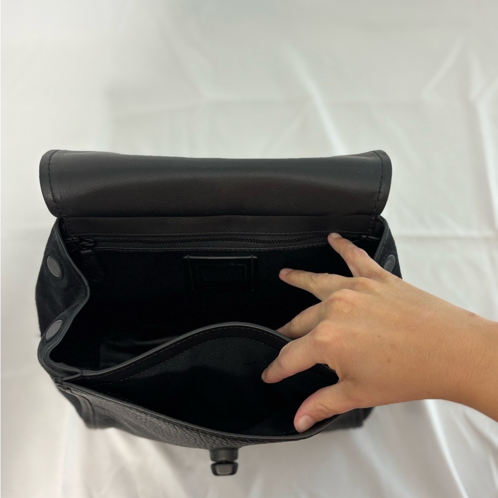 Coach Black Leather Satchel - Picture 6 of 9